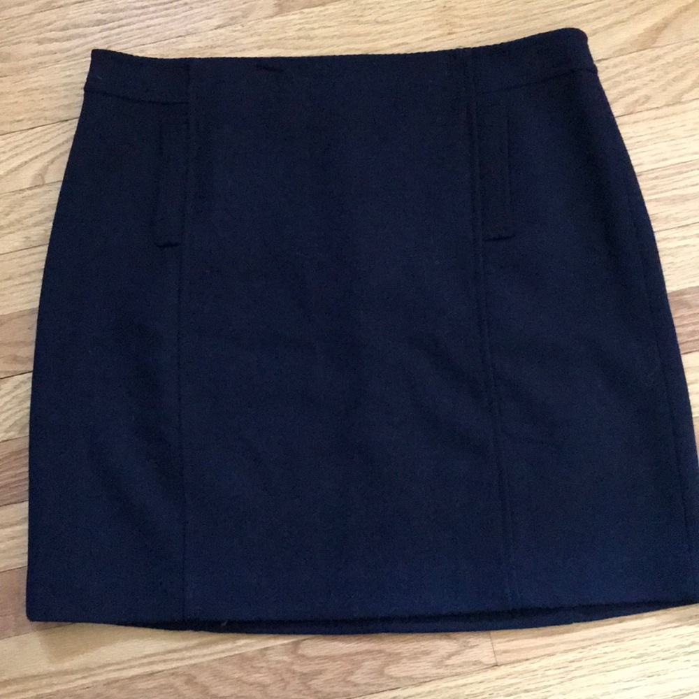 Talbots Navy wool skirt